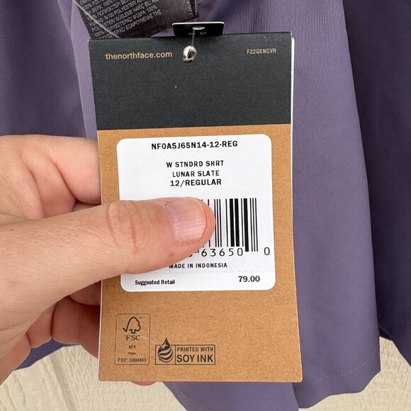 The North Face Standard Short Women's 12 Lunar Slate Outdoor Hiking Comfort - Picture 6 of 14